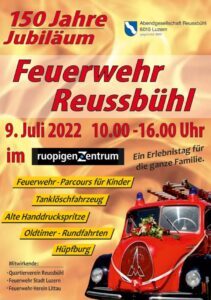 150 Jahre Jubiläum Feuerwehr Reussbühl